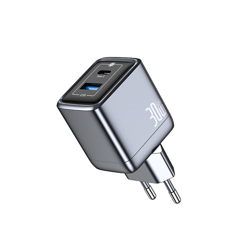30W GaN氮化镓充电器 A+C双口